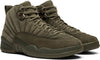 Image of PSNY x Air Jordan 12 Retro 'Milan' Olive Shoes Basketball Men Sale Size US 7 - 13