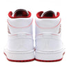 Image of Nike Air Jordan 1 Mid White Red Shoes Basketball Men Size US 7 - 13
