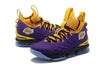 Image of Nike Lebron XV 15 Purple Yellow Black Men Shoes Sale Size US 7-12