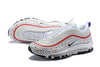 Image of Nike Air Max 97 White Red Shoes Sale Men Size US 7-11