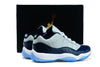 Image of Nike Air Jordan 11 Retro Low Georgetown Grey Navi White Men Shoes Sale Size US 7-13