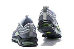 Nike Air Max 97 Carbon Grey Fludredsent Green Shoes Sale Men Size US 7-11