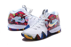 Nike Kyrie 4 “Madness NCAA” White Multicolor Basketball Shoes Sneaker Sale Size US 7-12