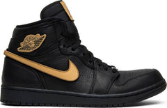 Nike Air Jordan 1 High BMH 2017 Black Gold Shoes Basketball Men Sale Size US 7-13