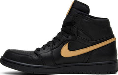 Nike Air Jordan 1 High BMH 2017 Black Gold Shoes Basketball Men Sale Size US 7-13