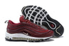 Image of Nike Air Max 97 Wine Red White Shoes Sale Men Size US 7-11