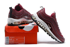 Nike Air Max 97 Wine Red White Shoes Sale Men Size US 7-11