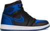 Image of Nike Air Jordan 1 High OG SE 'Satin Royal' Black Blue Shoes Basketball Men Sale Size US 7-13