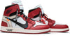 Image of OFF-WHITE x Air Jordan 1 Retro High OG 'Chicago' Shoes Basketball Men Sale Size US 7-13