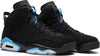 Image of Nike Air Jordan 6 Retro Black University Black Shoes Sale Size US 7-13