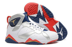 Nike Air Jordan 7 Retro White Navy Red Shoes Basketball Men Size US 7 - 13