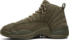 PSNY x Air Jordan 12 Retro 'Milan' Olive Shoes Basketball Men Sale Size US 7 - 13