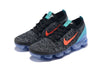 Image of Nike Air Vapormax Flyknit 3 Black White Blue Shoes Sneakers Men Sale Size US 7-11