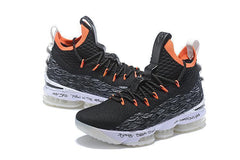 Nike Lebron XV 15 Black White Orange Men Shoes Sale Size US 7-12