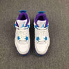 Image of Nike Air Jordan 4 Retro “Hornets” White Blue Purple Basketball Men Size US 7 - 13