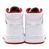 Image of Nike Air Jordan 1 Mid White Red  Shoes Basketball Men Size US 7 - 13