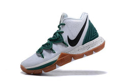 Nike Kyrie 5 White Green Black Men Basketball Shoes Sale Size US 7-12