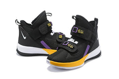 Nike Lebron Soldier XIII 13 Black Purple Yellow Men Sneaker Shoes Sale Size US 7-12