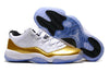 Image of Nike Air Jordan 11 Retro Low White Metallic Gold Coin Basketball Men Size US 7 - 13