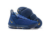 Image of Nike Lebron XV 16 EP Dark Blue Gold Men Shoes Sale Size US 7-12