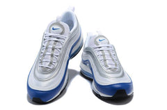 Nike Air Max 97 White Royal Silver Blue Shoes Sale Men Size US 7-11