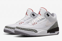 Nike Air Jordan 3 Retro Katrina White Cement Back Red Men Shoes Sale Size US 7-13