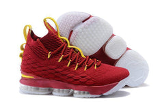 Nike Lebron XV 15 Red Yellow Men Shoes Sale Size US 7-12