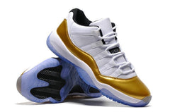 Nike Air Jordan 11 Retro Low White Metallic Gold Coin Basketball Men Size US 7 - 13