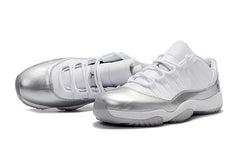 Nike Air Jordan 11 Retro Low White Metallic Silver Basketball Men Size US 7 - 13