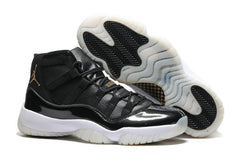 Nike Air Jordan Men 11 Black White Gold Basketball Men Size US 7 - 13