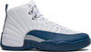 Image of Nike Air Jordan 12 Retro 'French Blue' 2016 White Navy Shoes Basketball Men Sale Size US 7 - 13