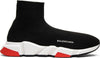 Image of Balenciaga Speed Trainer Mid 'Black Red' Size 35-45