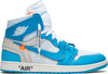 Image of OFF-WHITE x Air Jordan 1 Retro High OG 'UNC' Shoes Basketball Men Sale Size US 7-11