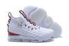 Image of Nike Lebron XV 15 White Bordeaux Red Men Shoes Sale Size US 7-12