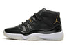 Image of Nike Air Jordan Men 11 Black White Gold Basketball Men Size US 7 - 13