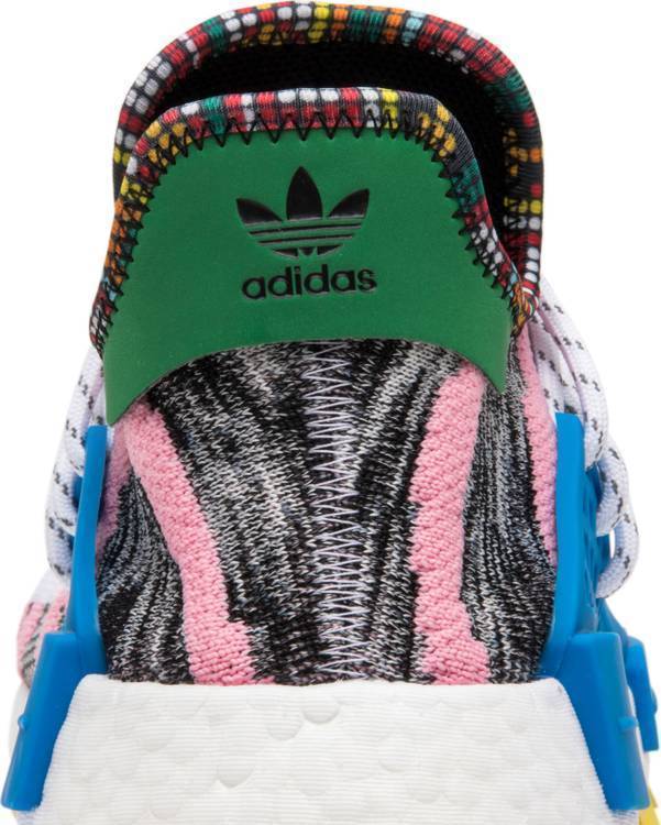 Pharrell x Adidas NMD Human Race Trail 'Solar Pack' Grey Pink Shoes Men Women Sneaker Sale All Size US 7-11