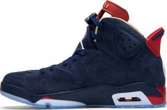 Nike Air Jordan 6 Retro 'Doernbecher' 2019 Mid Night Navy White Men Shoes Sale Size US 7-13