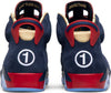 Image of Nike Air Jordan 6 Retro 'Doernbecher' 2019 Mid Night Navy White Men Shoes Sale Size US 7-13