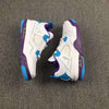 Image of Nike Air Jordan 4 Retro “Hornets” White Blue Purple Basketball Men Size US 7 - 13