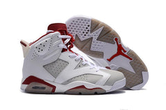 Nike Air Jordan 6 Retro 'Maroon' 2015 White Bordeaux Men Shoes Sale Size US 7-13