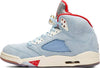 Image of Trophy Room x Air Jordan 5 Retro 'Ice Blue' Men Shoes Sale Size US 7-13