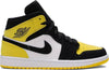 Image of Nike Air Jordan 1 Mid SE 'Yellow Toe' Shoes Basketball Men Size US 7-13