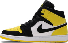 Nike Air Jordan 1 Mid SE 'Yellow Toe' Shoes Basketball Men Size US 7-13