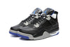 Image of Nike Air Jordan 4 Retro Black White Grey Basketball Men Size US 7 - 13