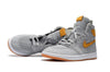 Image of Nike Air Jordan 1 High Retro Flyknit Grey Orange Shoes Basketball Men Size US 7 - 13