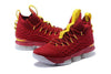 Image of Nike Lebron XV 15 Red Yellow Men Shoes Sale Size US 7-12