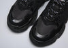 Image of Balenciaga Triple S Trainer 'All Black Distressed' Shoes Sneaker Sale Men Women Size 35-45