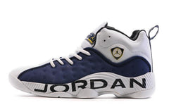 Nike Air Jordan Jumpman Team II White/Navy/Black Shoes Basketball Men Size US 7 - 13