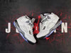 Image of Nike Air Jordan 5 Retro White Cement Men Shoes Sale Size US 7-13