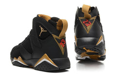 Nike Air Jordan 7 Black Gold Shoes Basketball Men Size US 7 - 13